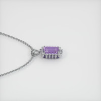 1.66 Ct. Sapphire Pendant, 14K White Gold 3