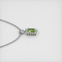 0.69 Ct. Green Sapphire Pendant, 14K White Gold 3