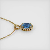 1.80 Ct. Sapphire Pendant, 14K Yellow Gold 3