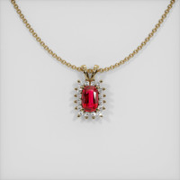 Ruby Pendant 0.92 Ct. 14K Yellow Gold Preview