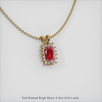 Ruby Pendant 0.92 Ct. 14K Yellow Gold Preview