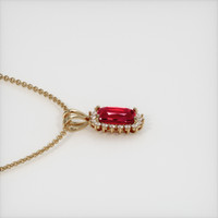 1.09 Ct. Ruby Pendant, 14K Yellow Gold 3