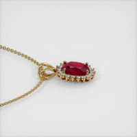 3.07 Ct. Ruby Pendant, 14K Yellow Gold 3