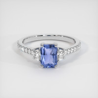 0.95 Ct. Blue Sapphire Ring, Platinum 950 1