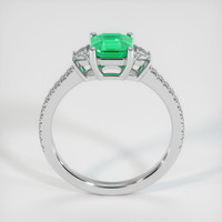 0.89 Ct. Emerald  Ring - Platinum 950