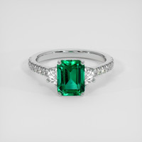 1.91 Ct. Emerald Ring, Platinum 950 1