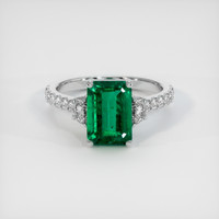 1.93 Ct. Emerald Ring, Platinum 950 1