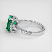 1.33 Ct. Emerald Ring, Platinum 950 4