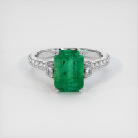 1.79 Ct. Emerald Ring, Platinum 950 1