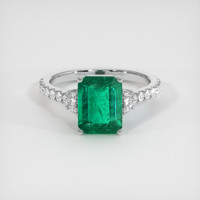 2.22 Ct. Emerald Ring, Platinum 950 1