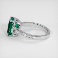 2.19 Ct. Emerald Ring, Platinum 950 4