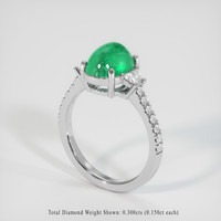 2.78 Ct. Emerald Ring, Platinum 950 2