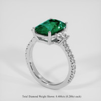 3.23 Ct. Emerald Ring, Platinum 950 2