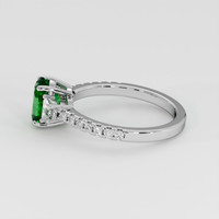 1.31 Ct. Emerald Ring, Platinum 950 4