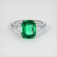 2.36 Ct. Emerald Ring, Platinum 950 1