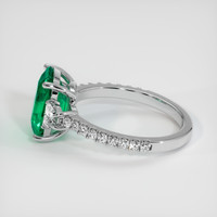 2.36 Ct. Emerald Ring, Platinum 950 4