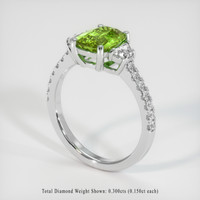 1.70 Ct. Gemstone Ring, Platinum 950 2