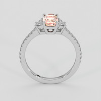 1.66 Ct. Padparadscha Sapphire Ring, Platinum 950 3