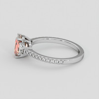 1.66 Ct. Padparadscha Sapphire Ring, Platinum 950 4