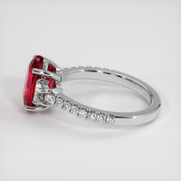 3.02 Ct. Ruby Ring, Platinum 950 4