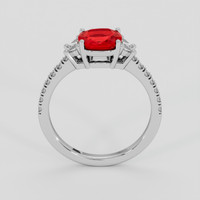1.60 Ct. Ruby Ring, Platinum 950 3
