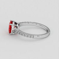 1.60 Ct. Ruby Ring, Platinum 950 4