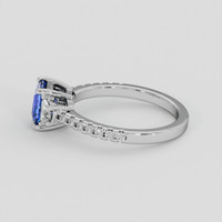 1.14 Ct. Blue Sapphire Ring, Platinum 950 4