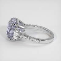 11.75 Ct. White Sapphire Ring, Platinum 950 4