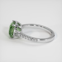 3.02 Ct. Green Sapphire Ring, Platinum 950 4