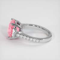 5.37 Ct. Padparadscha Sapphire Ring, Platinum 950 4