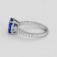 3.01 Ct. Blue Sapphire Ring, Platinum 950 4