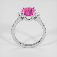 2.53 Ct. Purplish Pink Sapphire Ring, Platinum 950 3