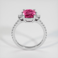 2.10 Ct. Pink Sapphire Ring, Platinum 950 3