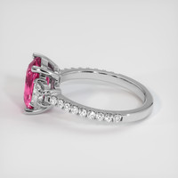 2.10 Ct. Pink Sapphire Ring, Platinum 950 4
