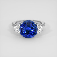 6.41 Ct. Blue Sapphire Ring, Platinum 950 1