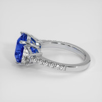 6.41 Ct. Blue Sapphire Ring, Platinum 950 4