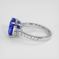 4.15 Ct. Blue Sapphire Ring, Platinum 950 4