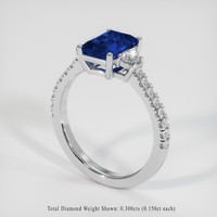 2.16 Ct. Sapphire Ring, Platinum 950 2