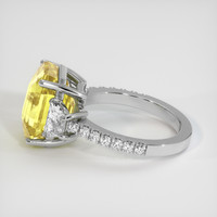 10.48 Ct. Yellow Sapphire Ring, Platinum 950 4