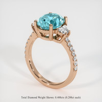 4.81 Ct. Gemstone Ring, 14K Rose Gold 2