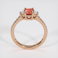 1.13 Ct. Padparadscha Sapphire Ring, 14K Rose Gold 3