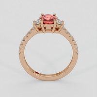 1.02 Ct. Padparadscha Sapphire Ring, 14K Rose Gold 3