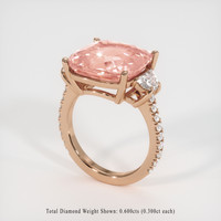 12.48 Ct. Sapphire Ring, 14K Rose Gold 2