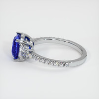3.24 Ct. Blue Sapphire Ring, 10K White Gold 4