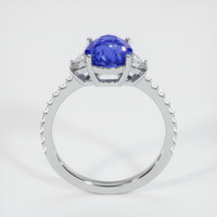 3.30 Ct. Blue Sapphire Ring, 10K White Gold 3
