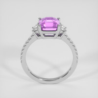 3.04 Ct. Purplish Pink Sapphire Ring, 10K White Gold 3