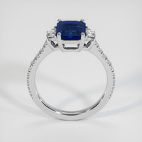 3.05 Ct. Blue Sapphire Ring, 10K White Gold 3