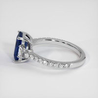 3.05 Ct. Blue Sapphire Ring, 10K White Gold 4