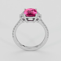 2.10 Ct. Pink Sapphire Ring, 10K White Gold 3