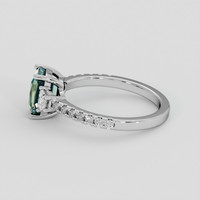 2.20 Ct. Bi Color Sapphire Ring, 10K White Gold 4